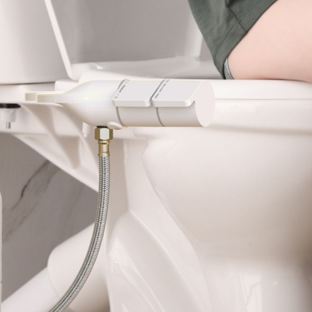 Non-electric bidet attachment with controls